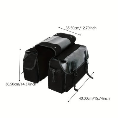 Universal Motorcycle Saddle Bag Canvas Side Panniers