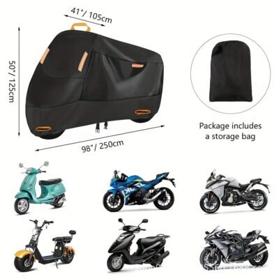 Universal Waterproof Motorcycle Cover – Outdoor Protection