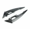 2Pcs Motorcycle Winglets Front Side Spoiler Aerodynamic Wing Set Fixed Wind Wing with Adhesive Decoration Stickers
