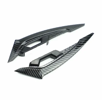 2Pcs Motorcycle Winglets Front Side Spoiler Aerodynamic Wing Set Fixed Wind Wing with Adhesive Decoration Stickers