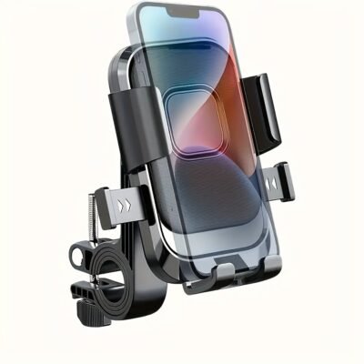 Motorcycle Phone Mount with Magnetic Design, Extendable and Rainproof, ABS Material