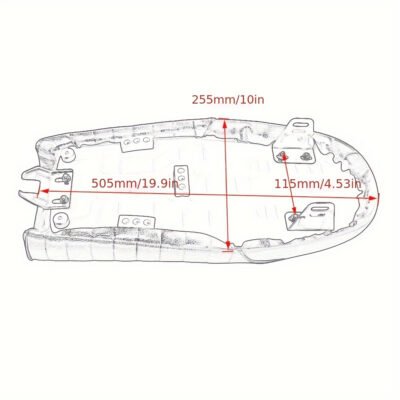 Vintage Seat Pad for Motorcycles, Compatible with Yamaha Cafe Racer CG125 and For HONDA